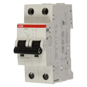 abb  автоматический выключатель s202 2p 16а  6ка
