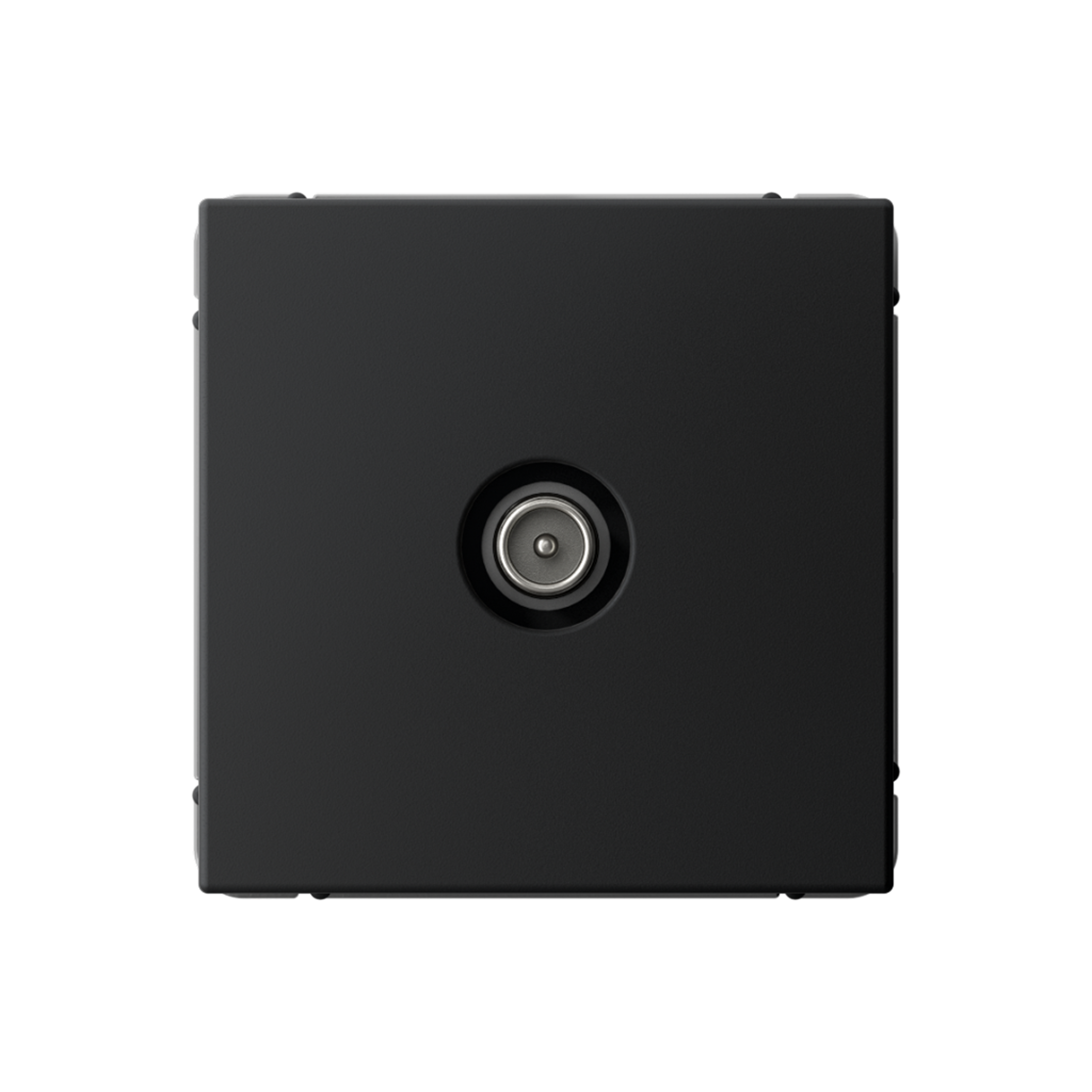 System Electric ArtGallery Розетка TV проходная 4дБ карбон GAL001092