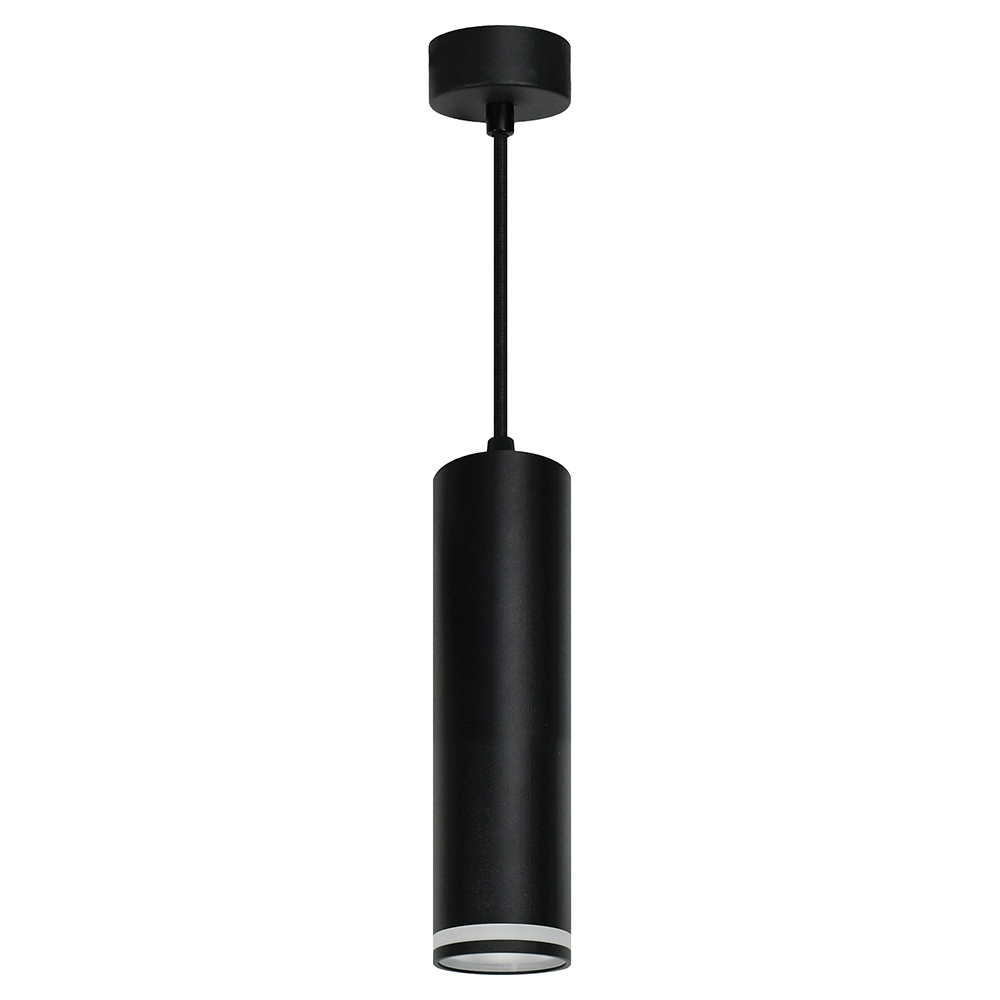 Светильник потолочный Feron ML1708 Barrel LUNA на подвесе  MR16 35W 230V, черный 55*280