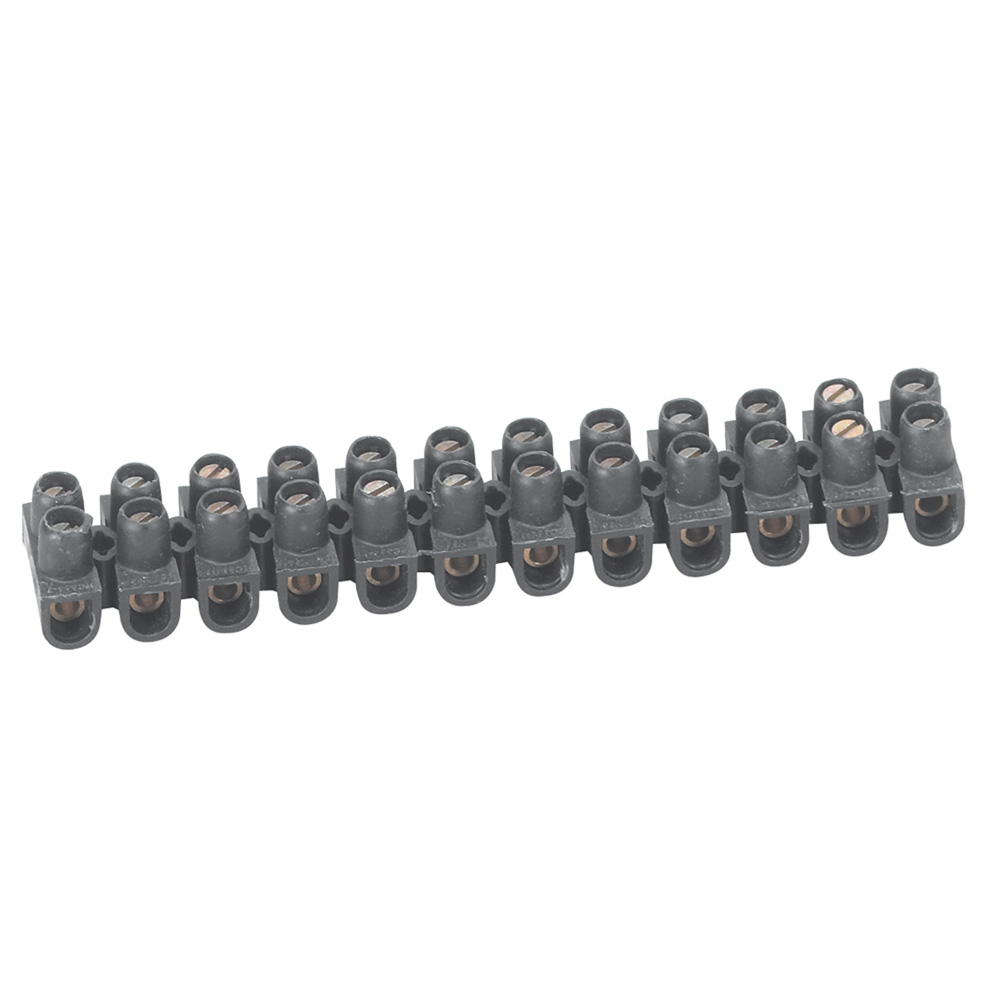 legrand клеммная колодка nylbloc 6мм2 черный 034213