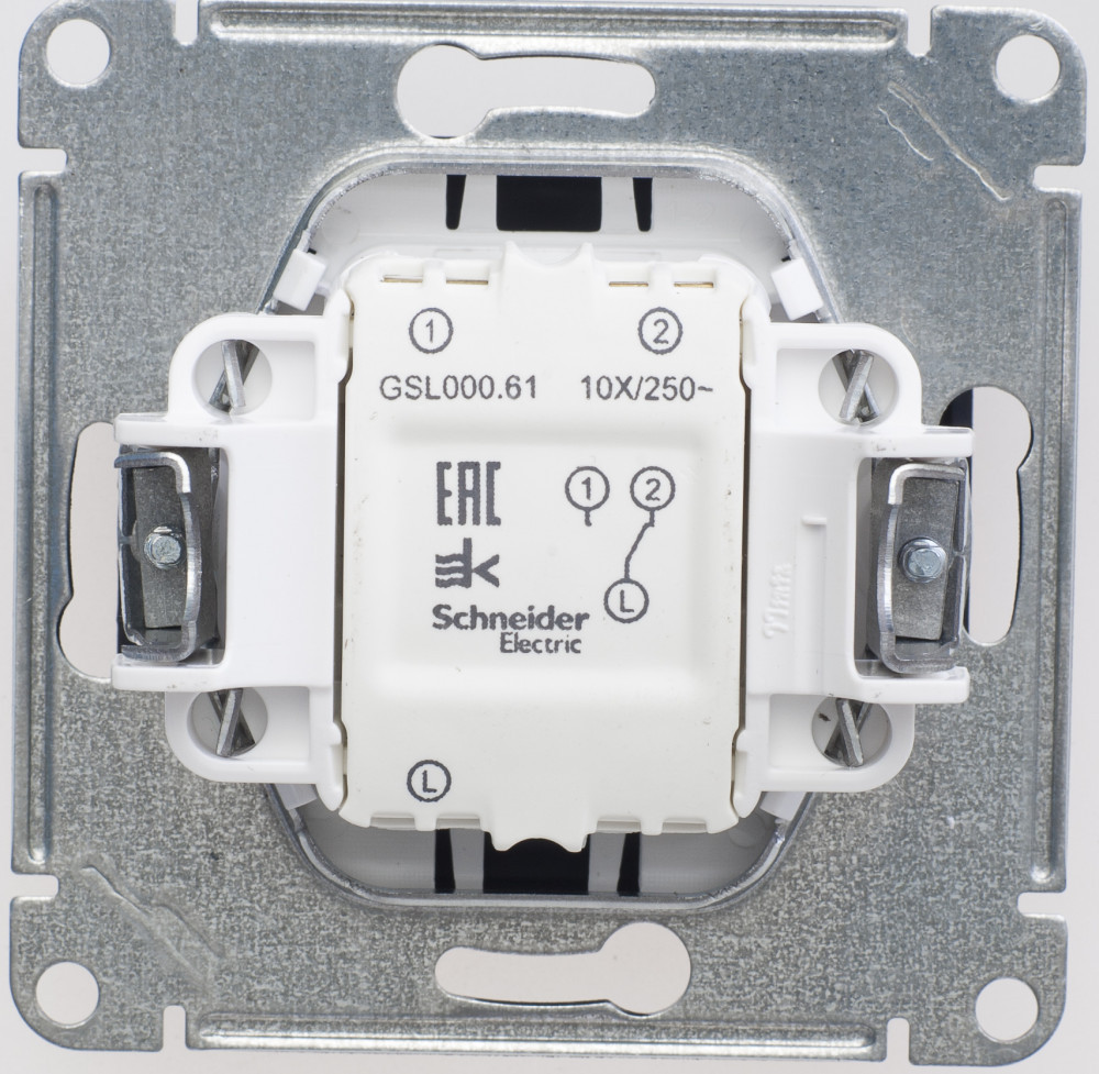 system electric glossa переключатель 1-клавишный шоколад