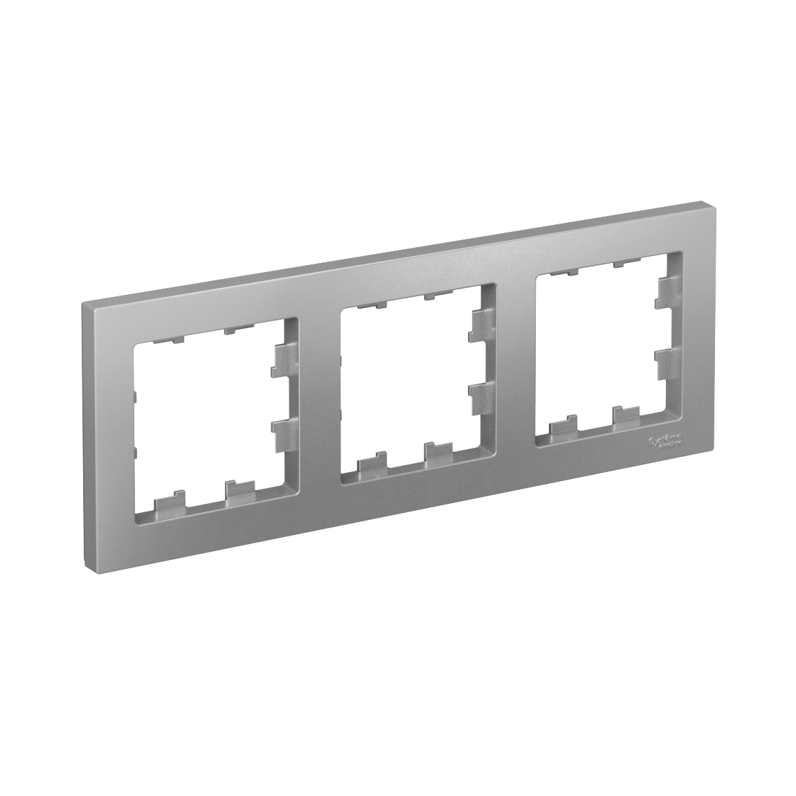 Systeme Electric ATLASDESIGN, рамка 3-я горизонтальная алюминий ATN000303