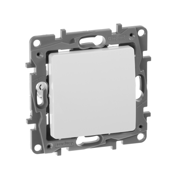 legrand etika выключатель 1 клавишный белый