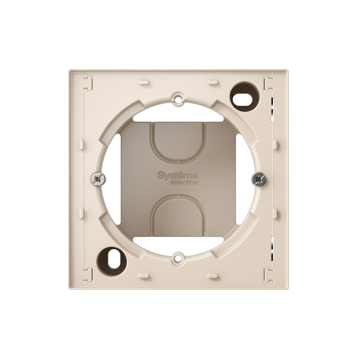 systeme electric atlasdesign, коробка наружного монтажа бежевый atn000200