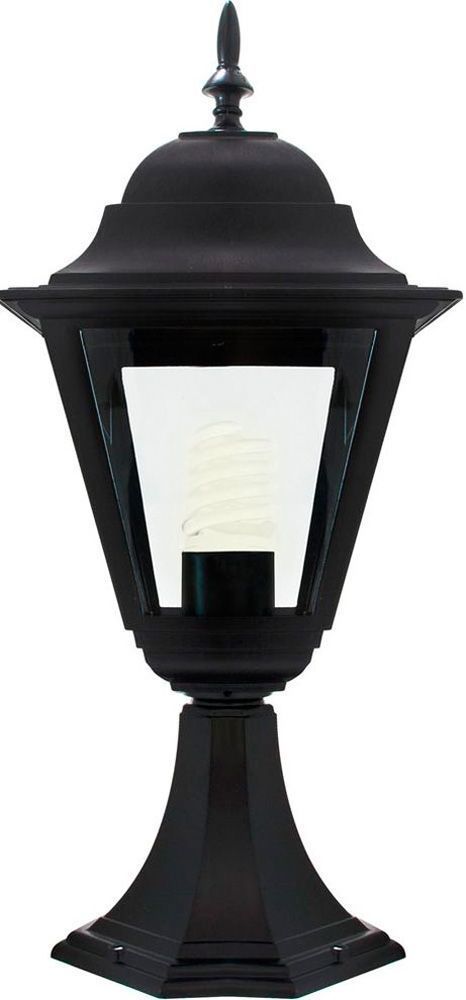светильник садово-парковый, 100w 230v e27 черный, 4204/pl4204 (на постамент)