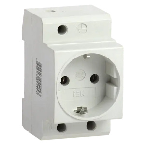 иэк розетка рар10-3-оп с заземлением на din-рейку