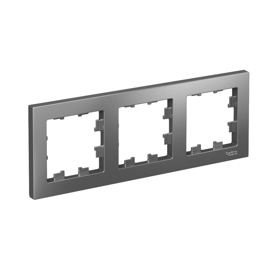 Systeme Electric ATLASDESIGN рамка 3-я горизонтальная сталь