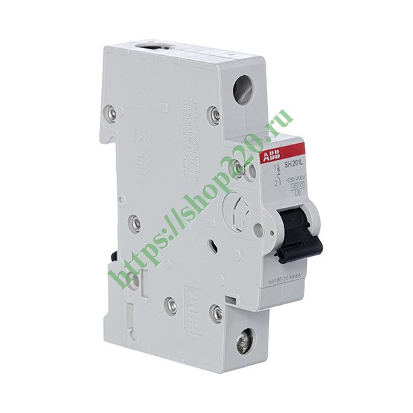 abb  автоматический выключатель sh201l 1p 25а 4,5ka  2cds241001r0254