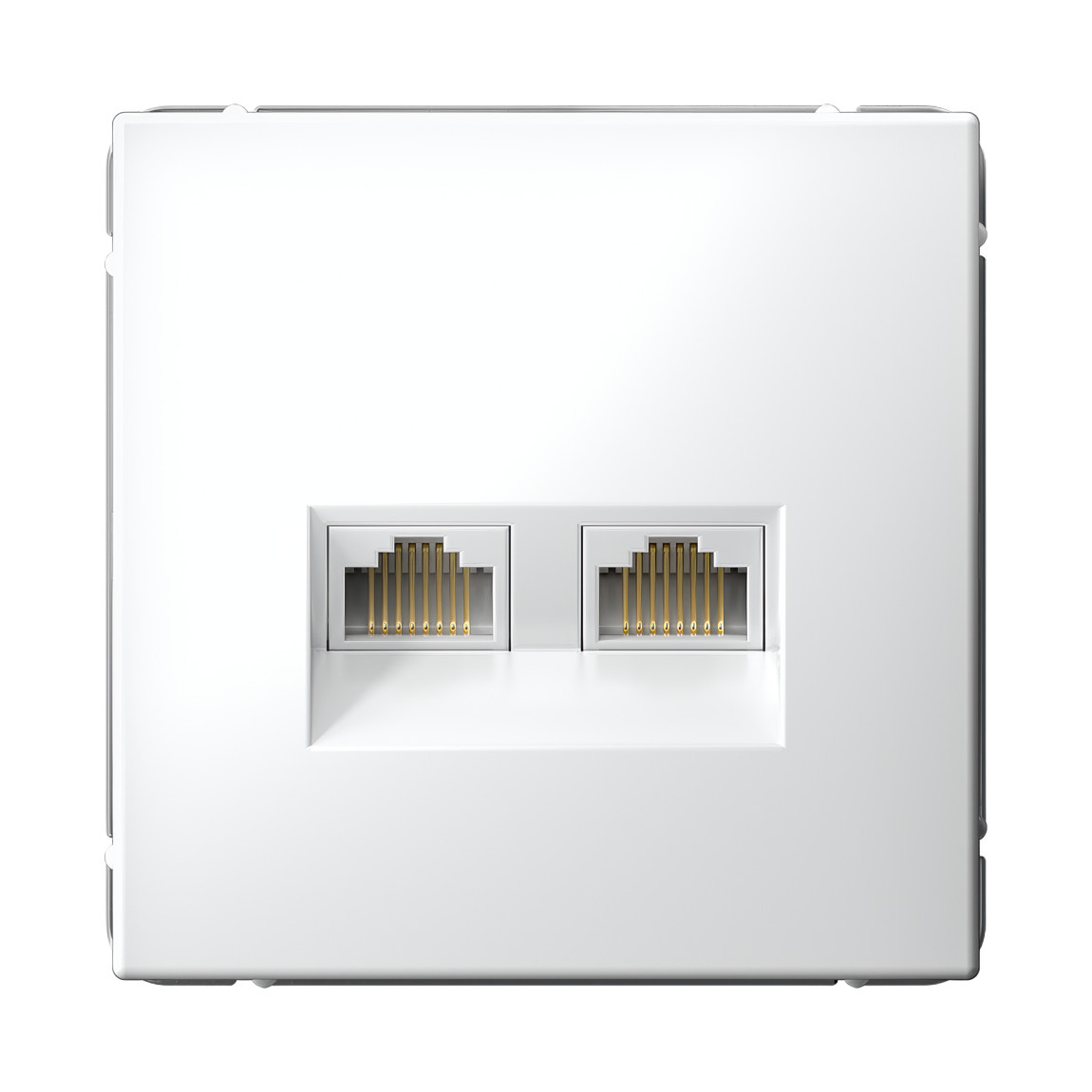 system electric artgallery розетка компьютерная 2xrj45 6е кат. белый gal000188