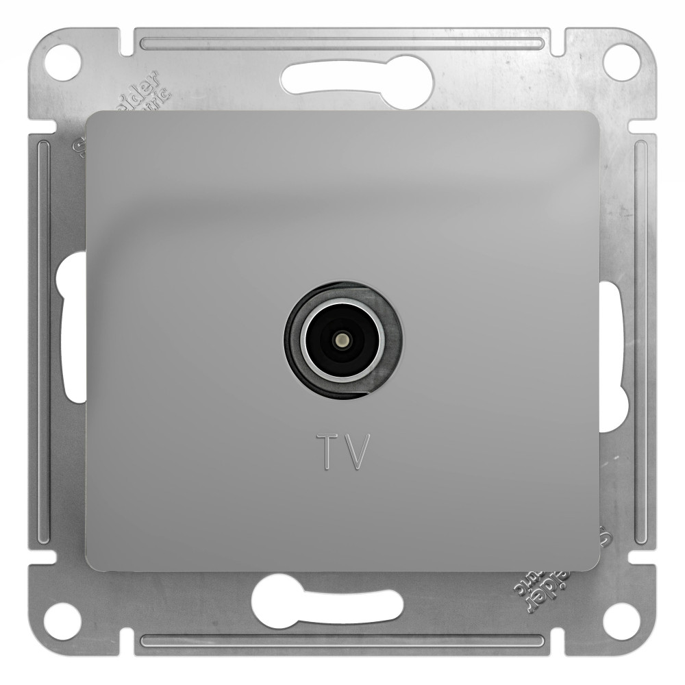 System Electric Glossa розетка TV коннектор алюминий GSL000393