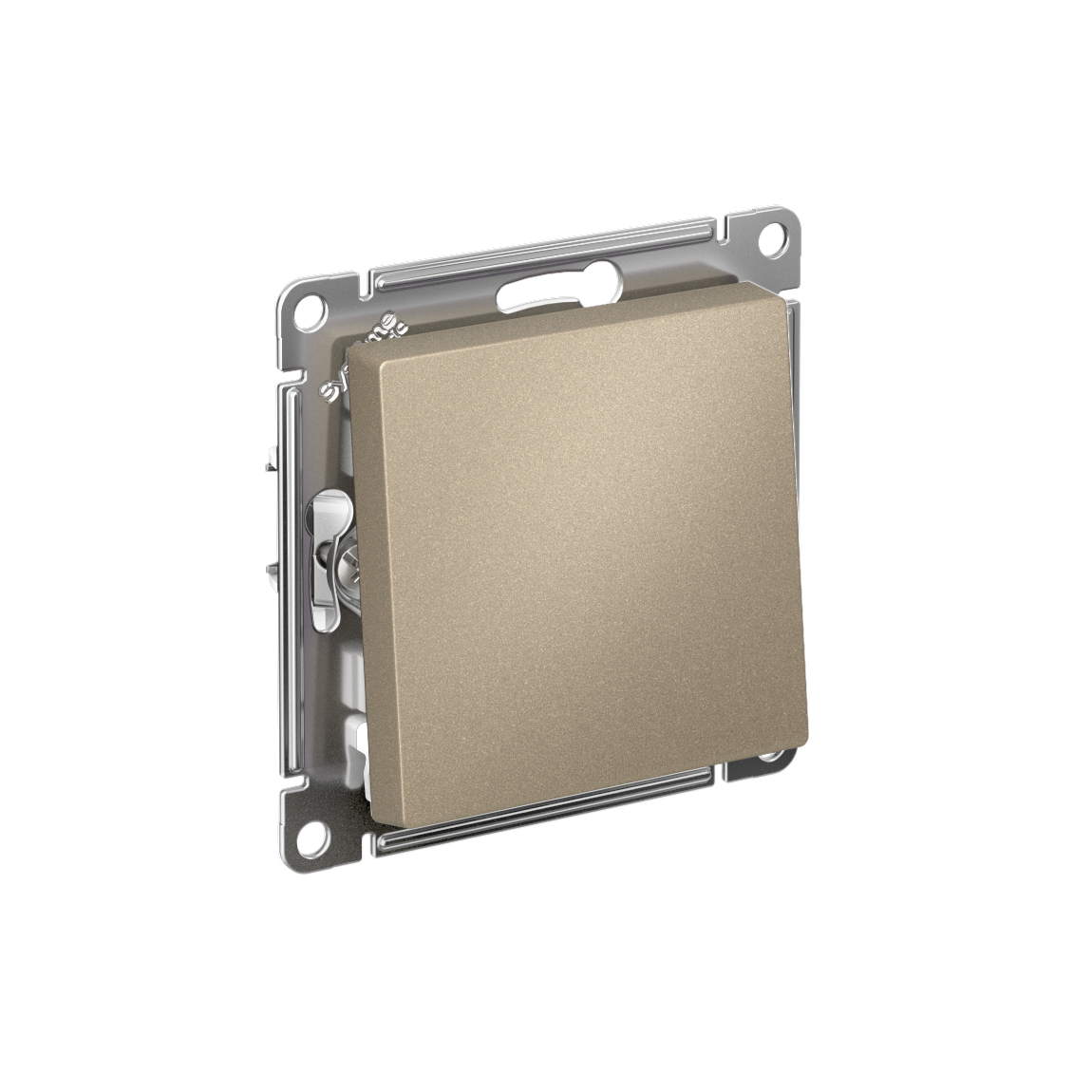 Systeme Electric ATLASDESIGN переключатель перекрестный 1-клавишный шампань