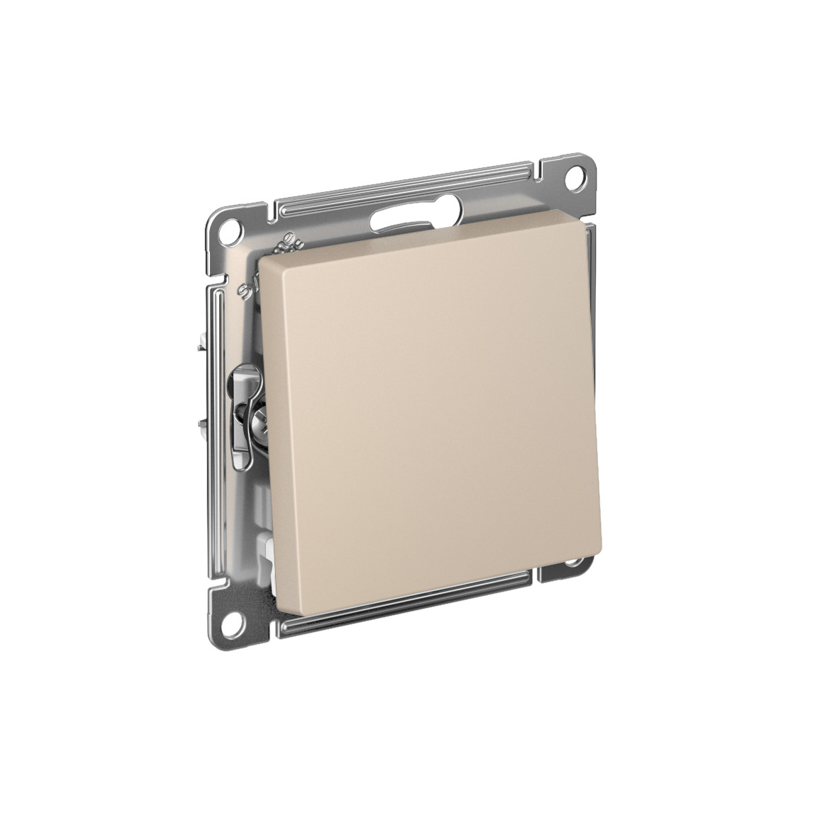 systeme electric atlasdesign переключатель перекрестный 1-клавишный песочный