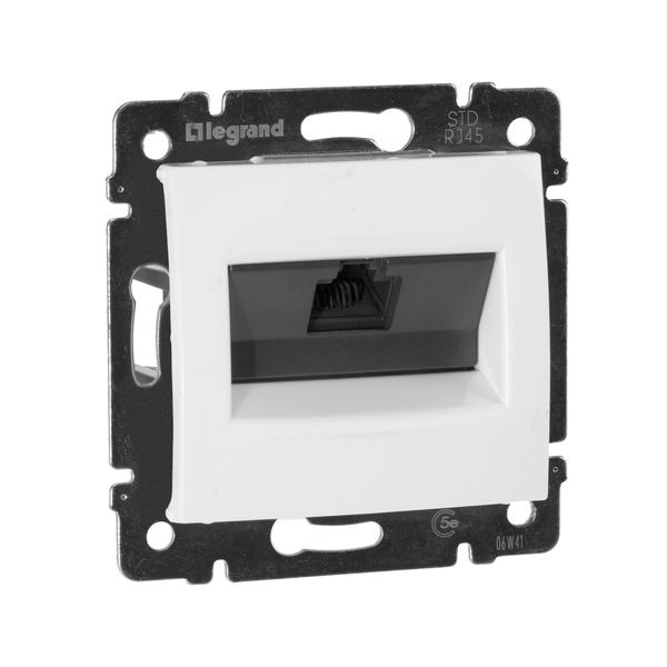 legrand valena розетка компьютерная 1-я rj-45 utp 300мгц 8 контактов 1выход 5 кат. белая