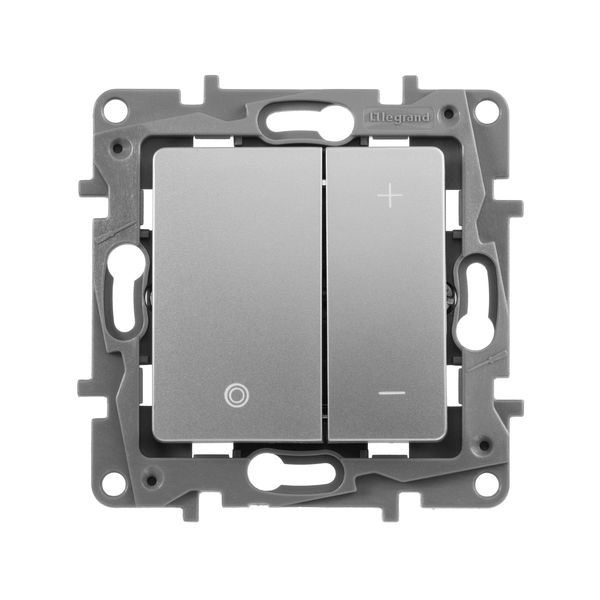 legrand etika светорегулятор 400вт клавишный алюминий