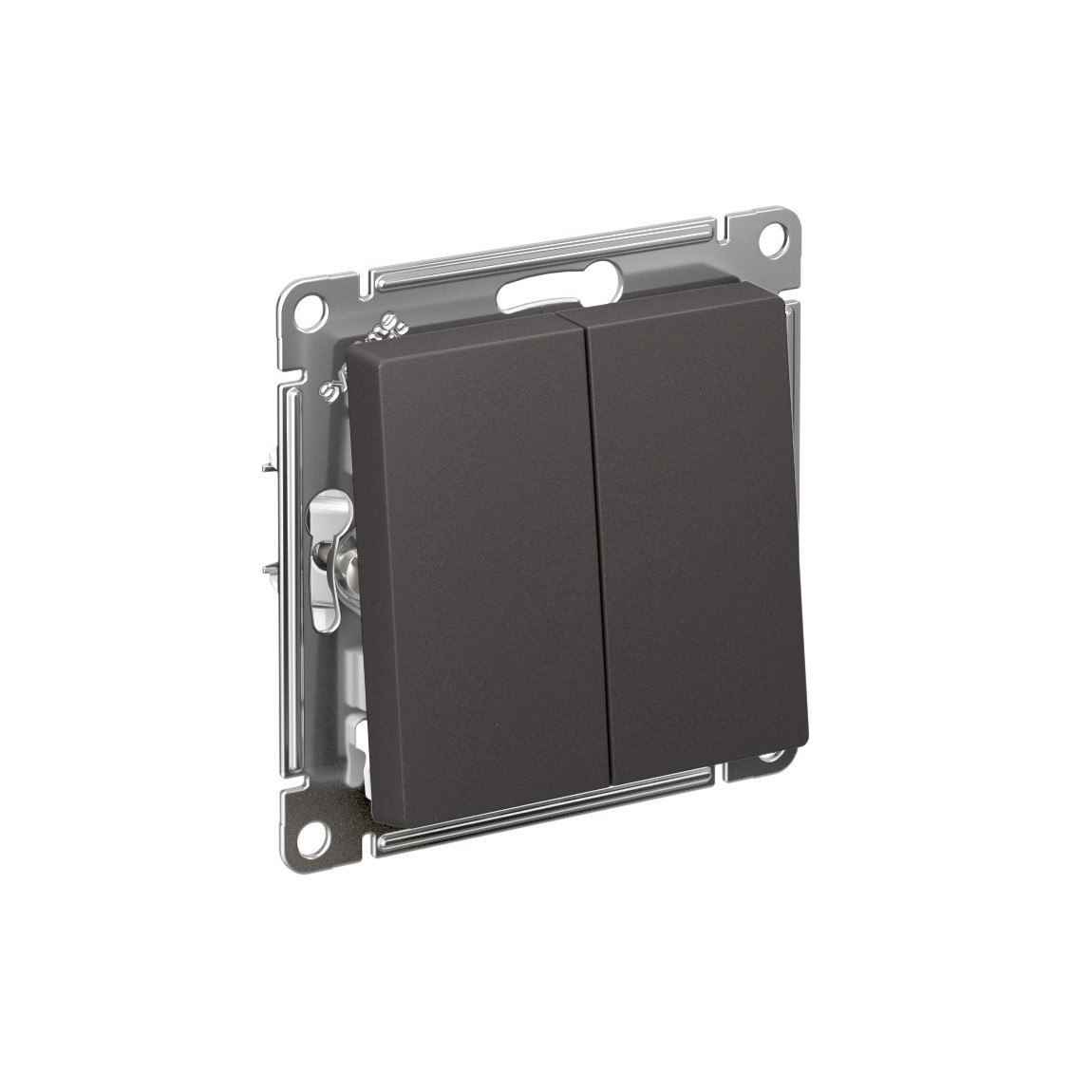 systeme electric atlasdesign переключатель 2-клавишный перекрестный базальт atn001473