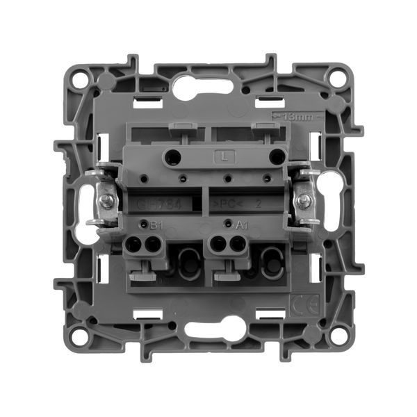 legrand etika выключатель 2 клавишный алюминий