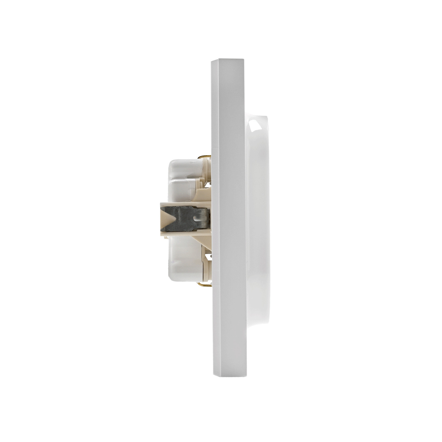 systeme electric atlasdesign, розетка 2-я с заземлением белый atn000124