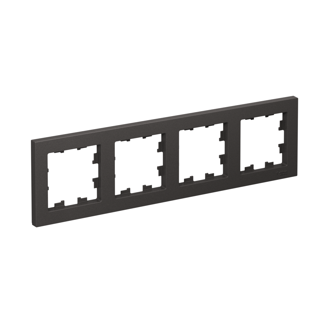 Systeme Electric ATLASDESIGN, рамка 4-я горизонтальная базальт ATN001404