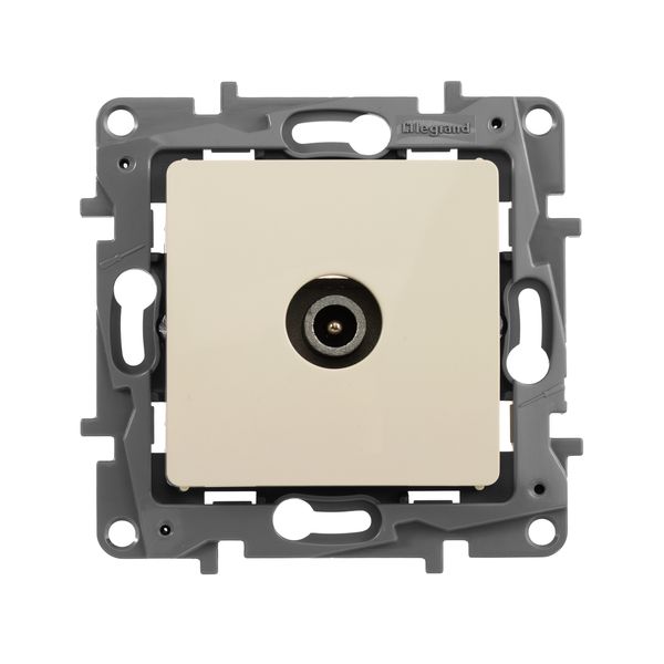 legrand etika розетка телевизионная проходная 14 дб - 5-862 мгц слоновая кость