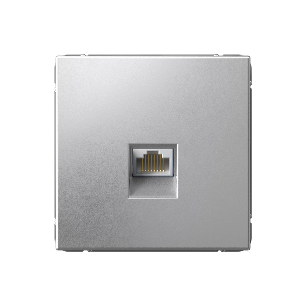 System Electric ArtGallery розетка компьютерная 1-я RJ45 6е кат. алюминий GAL000386