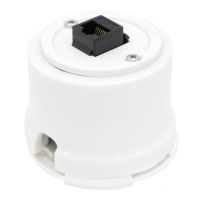 salvador накладная розетка компьютерная 1-я rj45 белая