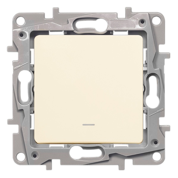 Legrand Etika переключатель 1 клавишный с подсветкой слоновая кость