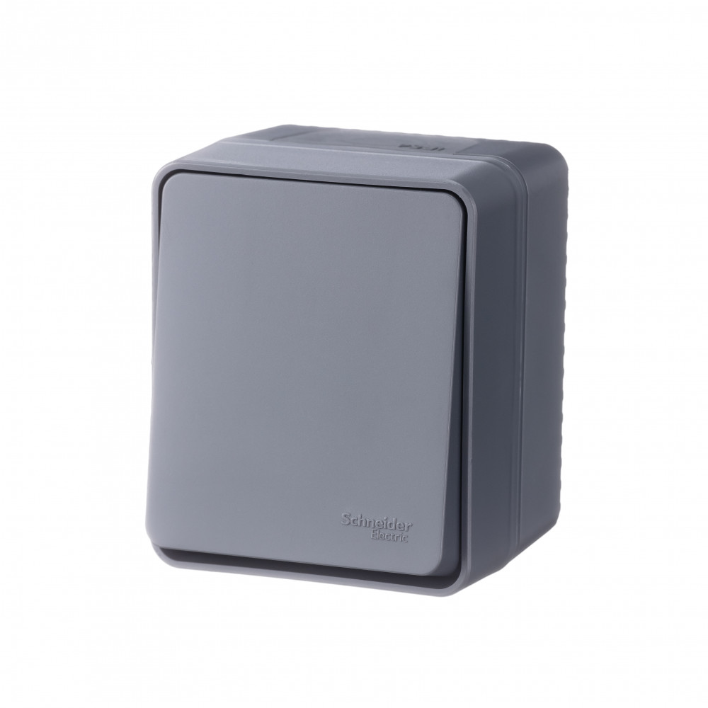 AtlasDesign Profi54 O/У Выключатель 1-клавишный 10А антрацит IP54 ATN544011