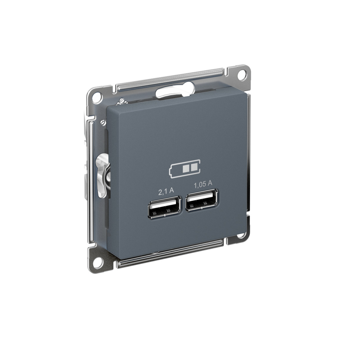 systeme electric atlasdesign розетка usb двойная для зарядки грифель