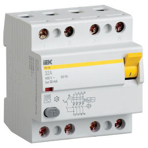 iek вд1-63 устройство защитного отключения (узо) 4р 16а 30ма
