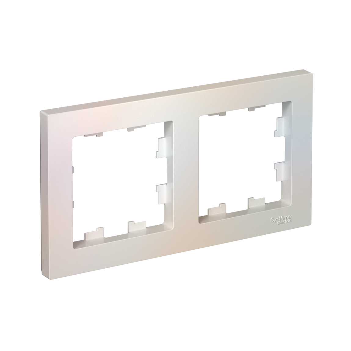 Systeme Electric ATLASDESIGN рамка 2-я горизонтальная жемчуг