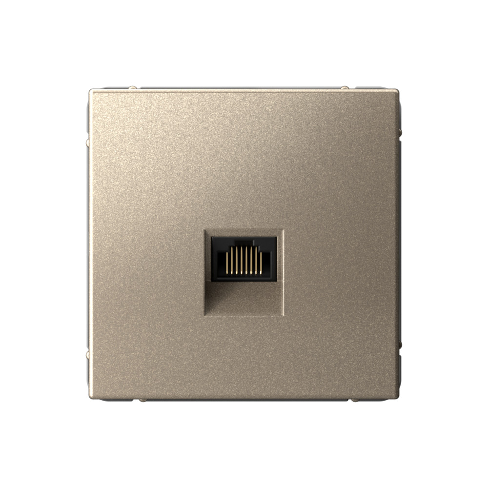 System Electric ArtGallery розетка компьютерная 1-я RJ45 5е кат. шампань GAL000583