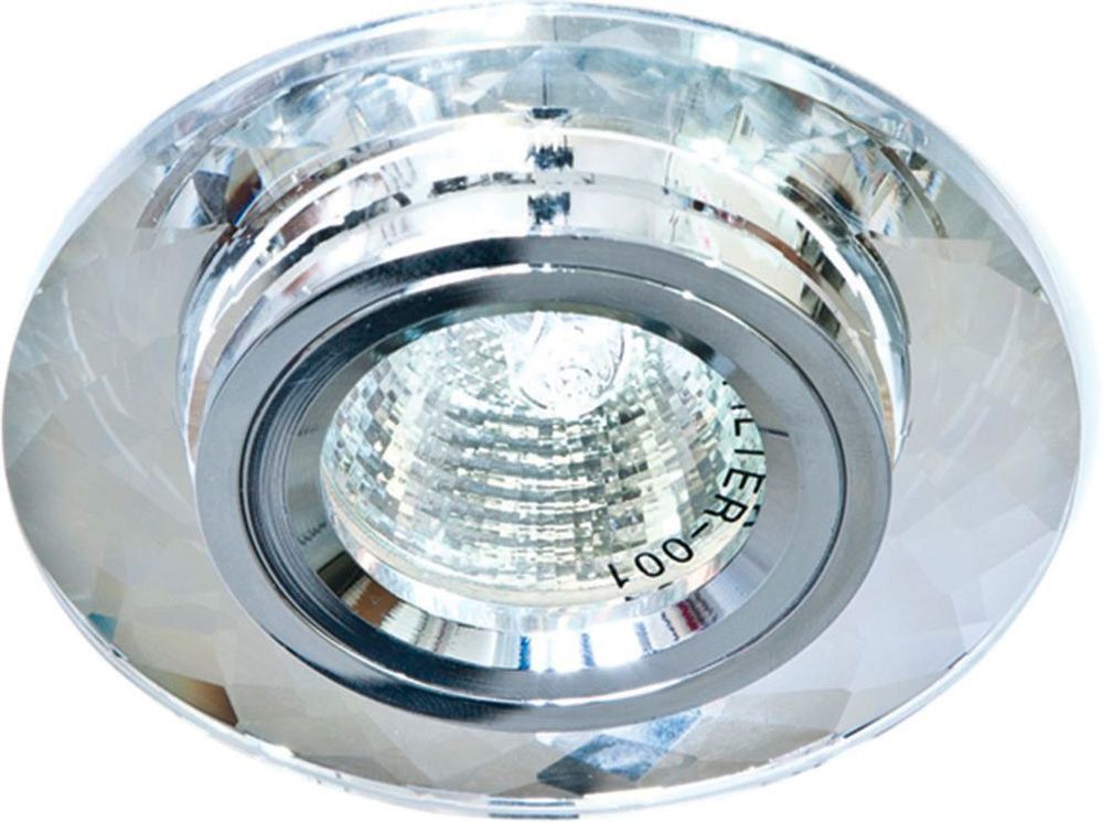 8050-2 Светильник встраиваемый потолочный MR16 G5.3 серебро-серебро Feron 18643