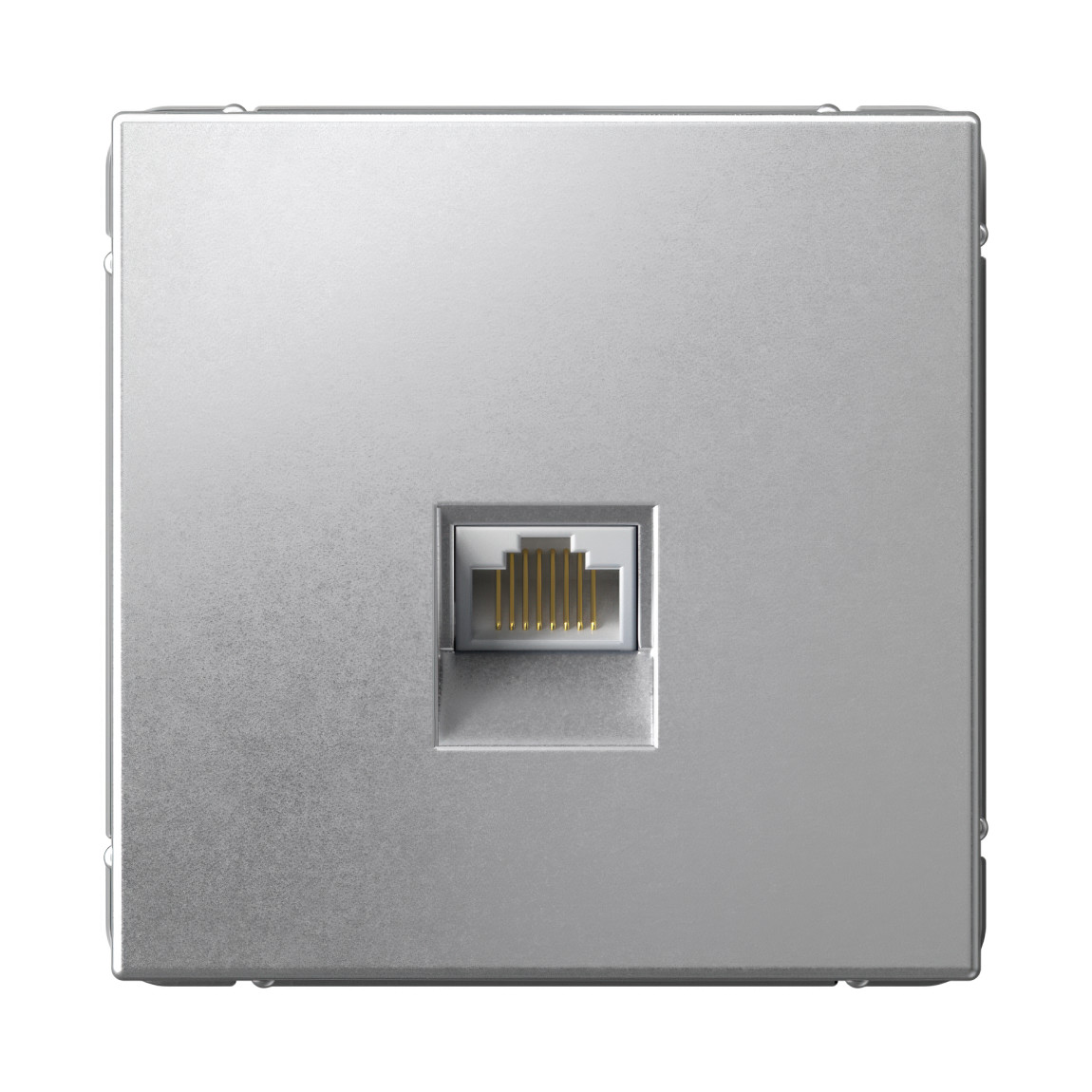 system electric artgallery розетка компьютерная 1-я rj45 6е кат. алюминий gal000386