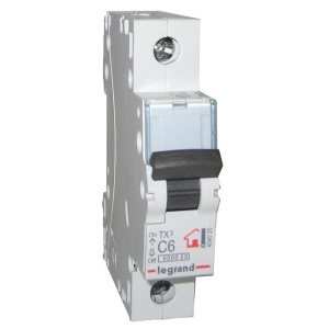 legrand 404025 автоматический выключатель тх3 1p 6a 6ка тип с