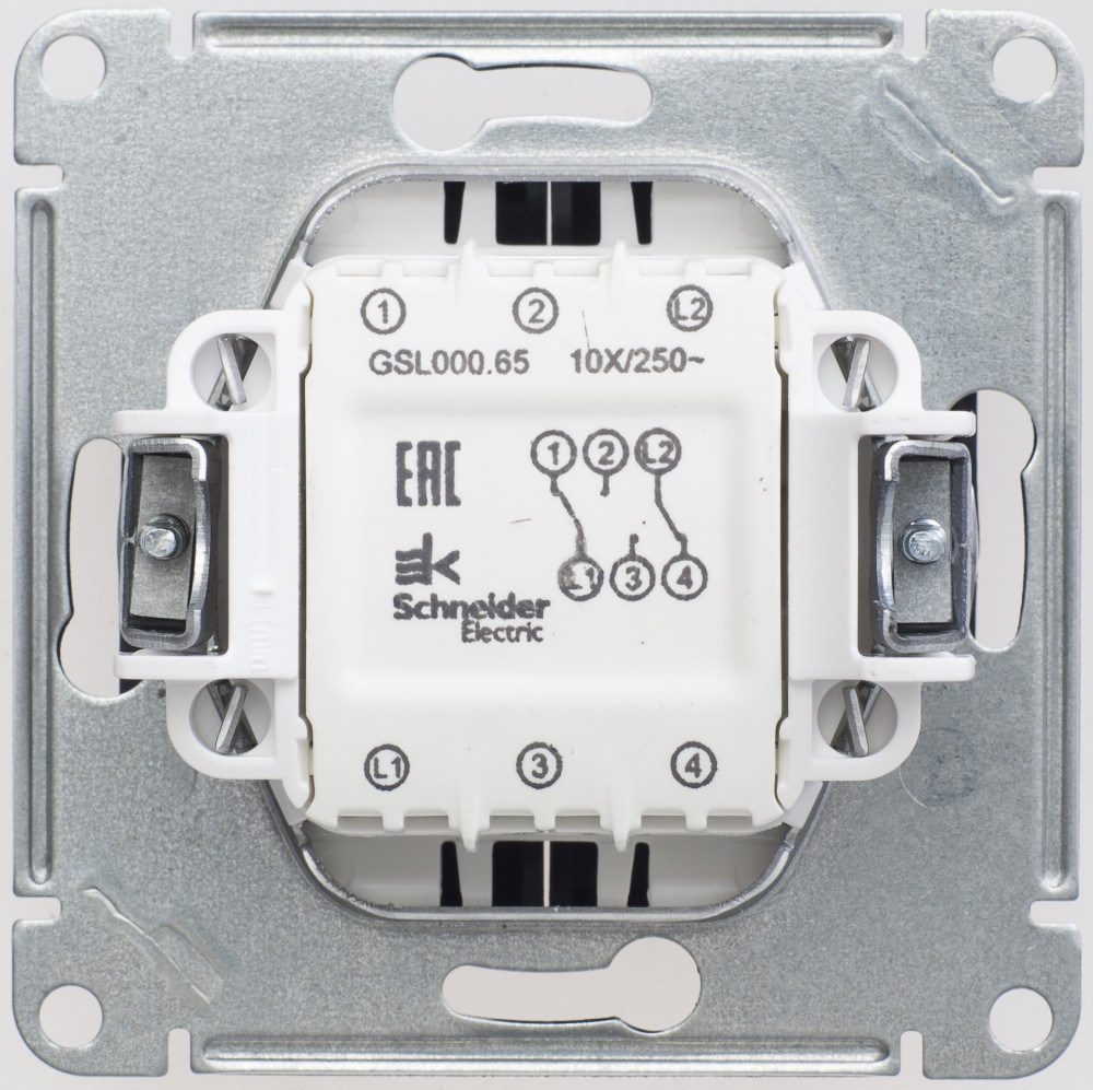 system electric glossa переключатель 2-клавишный шоколад