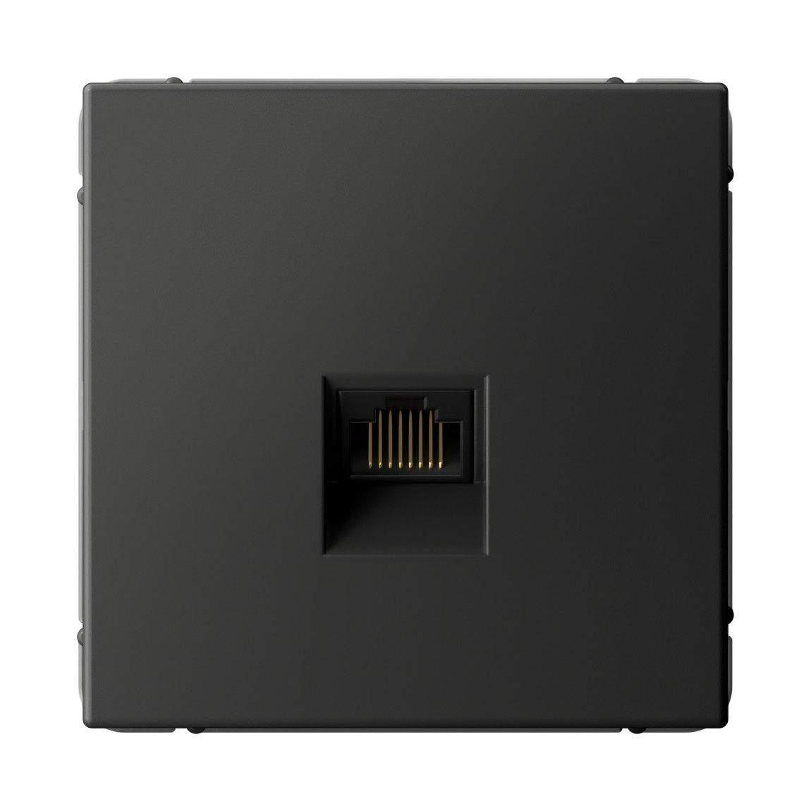 system electric artgallery розетка компьютерная 1-я rj45 6е кат. базальт gal001486