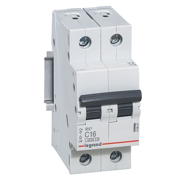 Legrand автоматический выключатель RХ3 2P 16A 4,5кА тип С