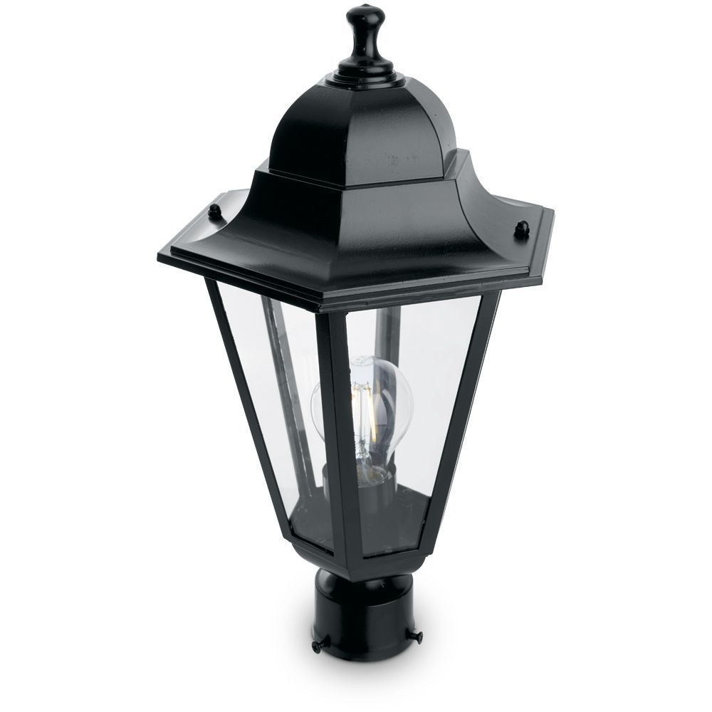Светильник садово-парковый, 100W 230V E27 черный, 6203/PL6203 (на столб)