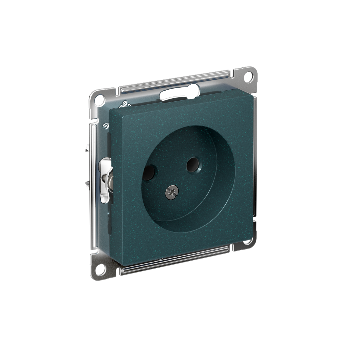 Systeme Electric ATLASDESIGN розетка 1-я без заземления изумруд