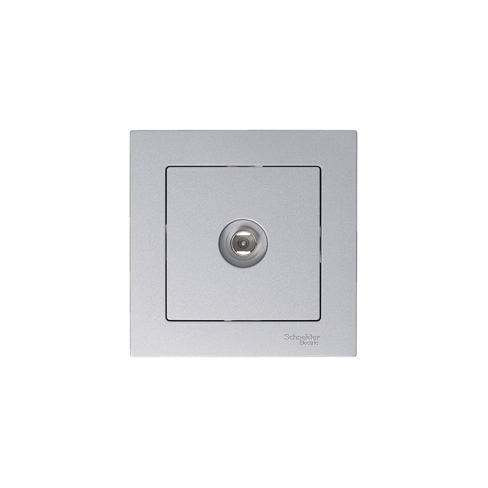 systeme electric atlasdesign, розетка tv коннектор алюминий atn000393