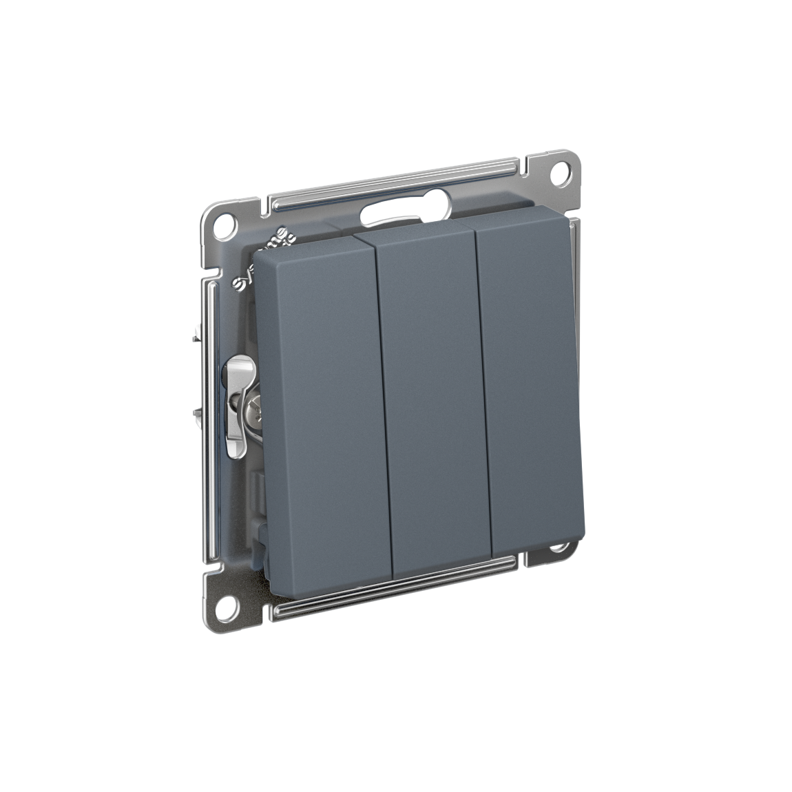 Systeme Electric ATLASDESIGN, выключатель 3-клавишный грифель
