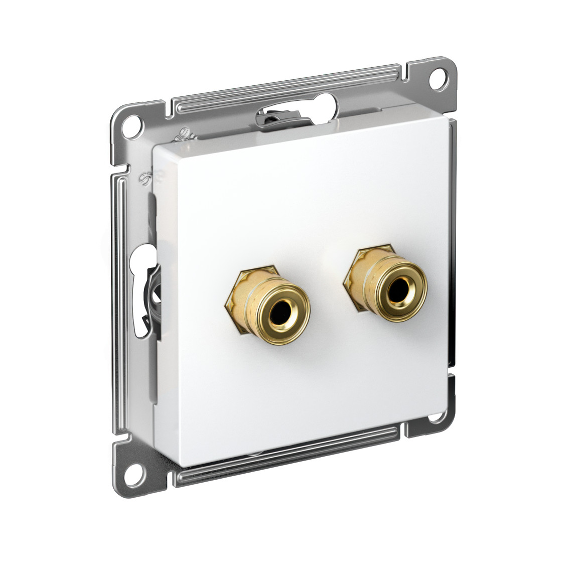 systeme electric atlasdesign, розетка аудио 2-я белый atn000187
