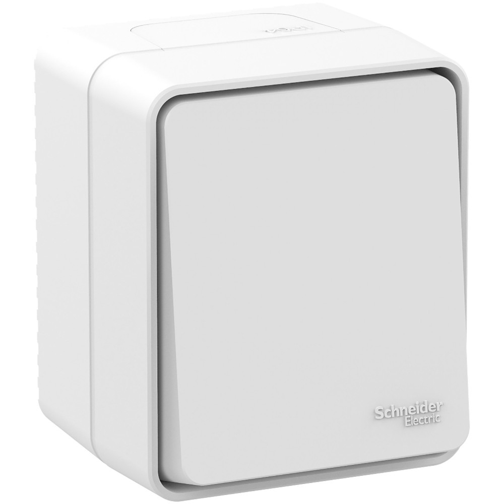 atlasdesign profi54 о/у переключатель 1-клавишный 10а ip54 белый atn540161