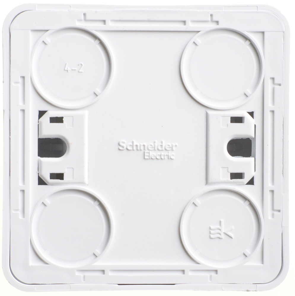 этюд накладной выключатель 1 клавишный белый ba10-001b