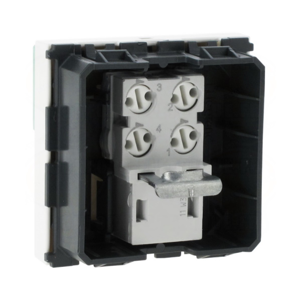 legrand мosaic 45 розетка телефонная rj 11, 2 модуля