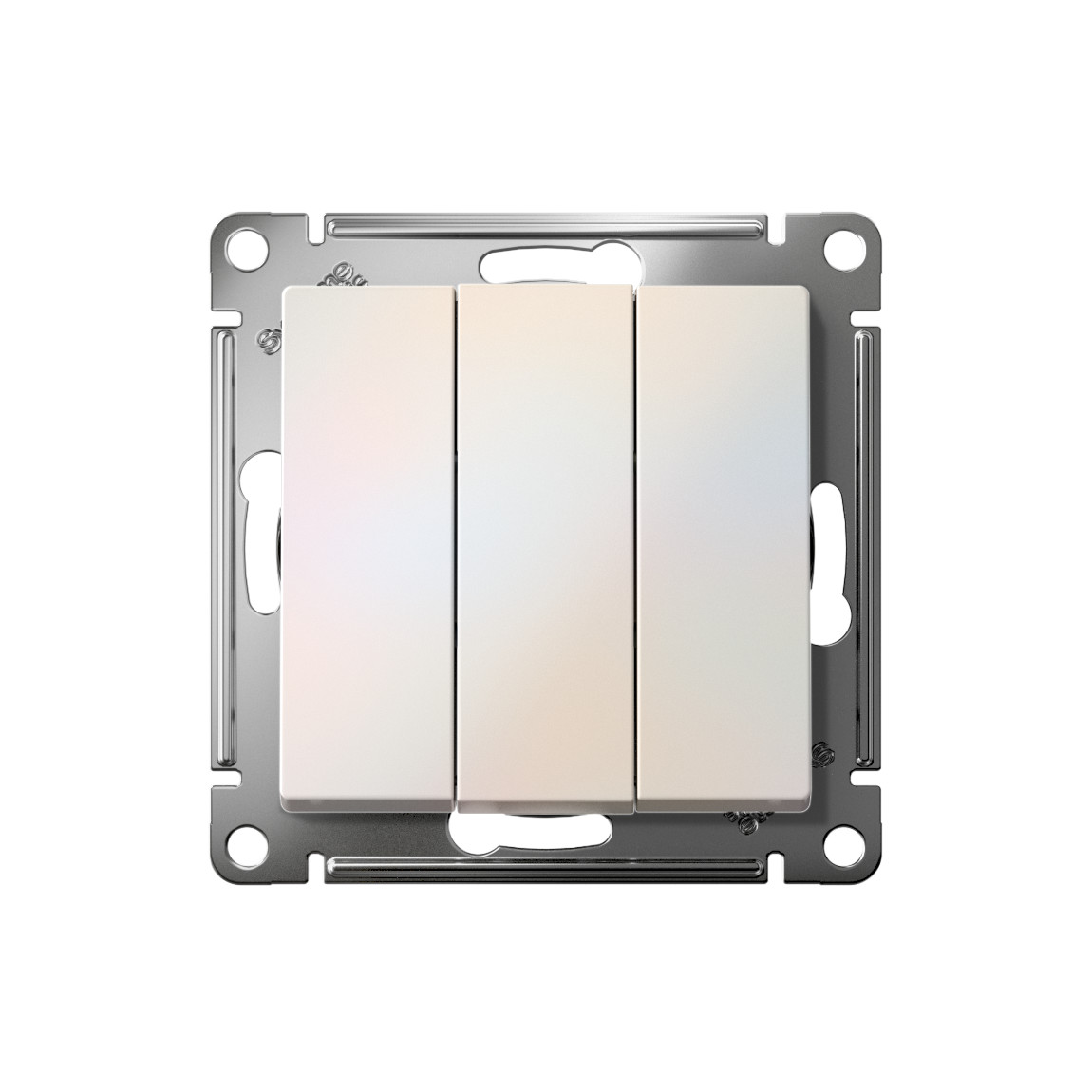 systeme electric atlasdesign выключатель 3-клавишный жемчуг