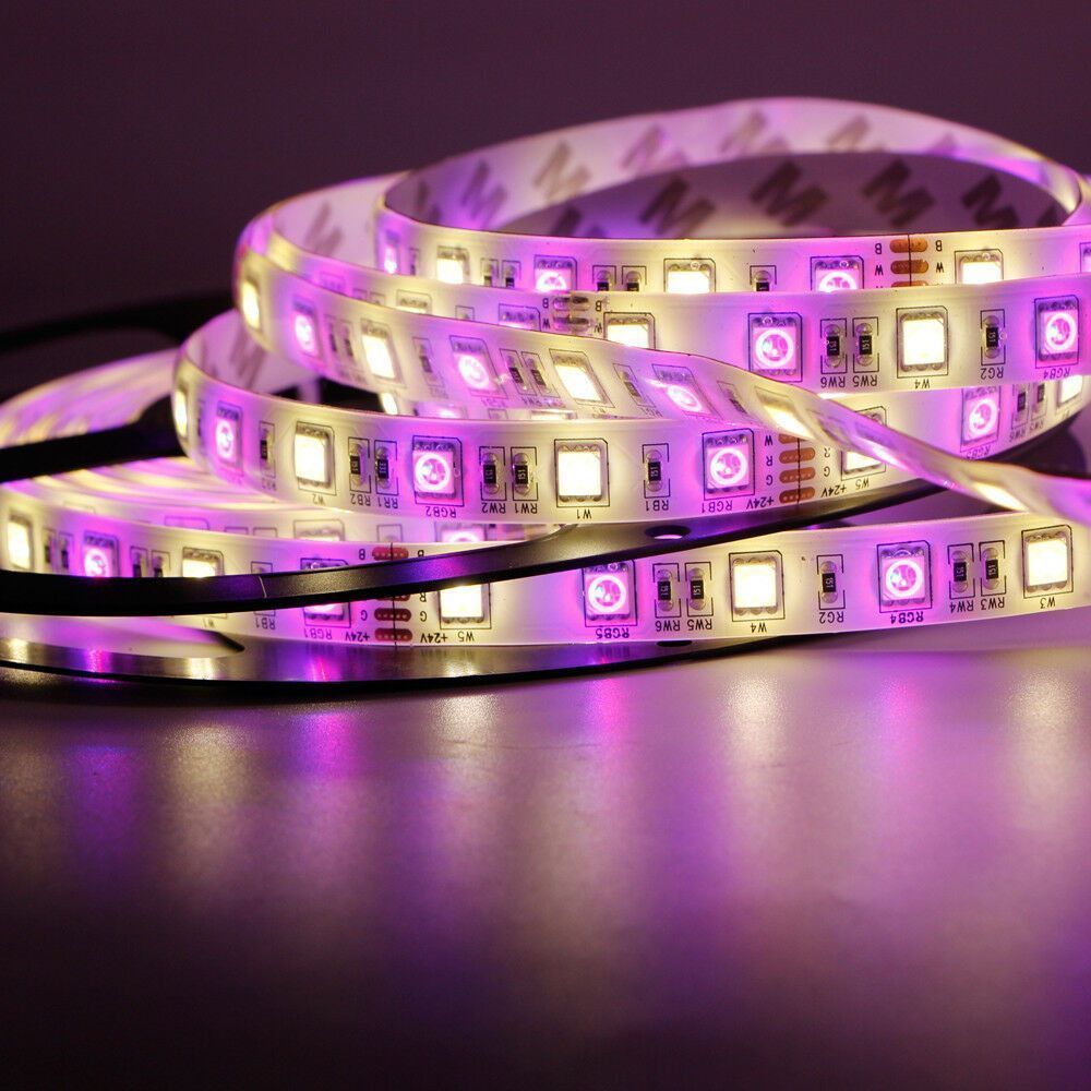 LUX Лента светодиодная открытая IP20 12V 14,4 Вт/м 5050 60led/м мульти.RGB+White Eleganz (5м)