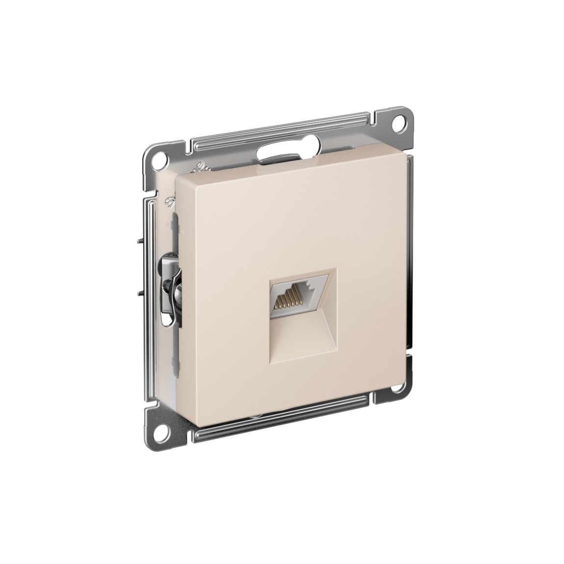 Systeme Electric ATLASDESIGN, розетка компьютерная 1-я RJ45 5е кат. бежевый ATN000283
