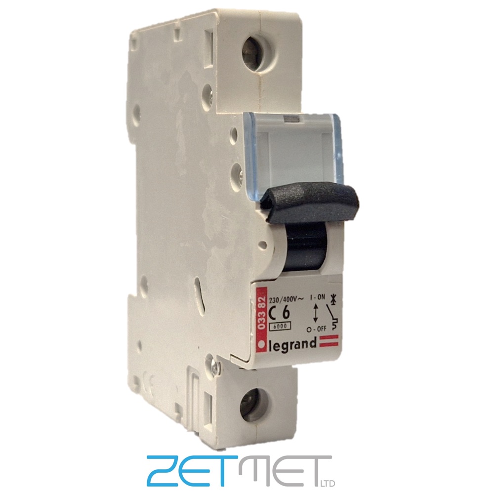 Legrand автоматический выключатель LEXIC 1P 6A 6кА тип С 03382