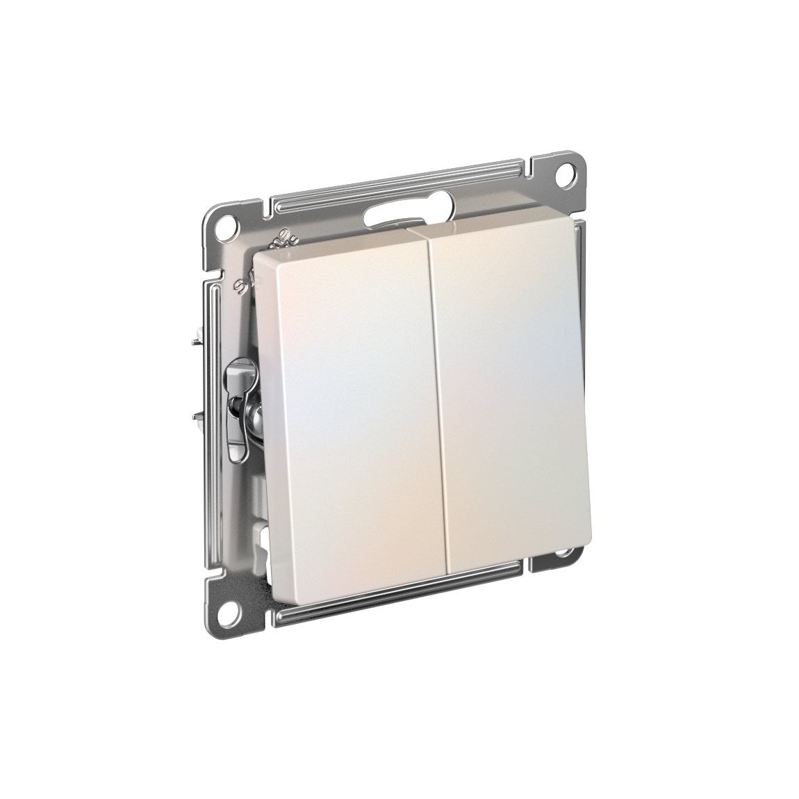 Systeme Electric ATLASDESIGN переключатель 2-клавишный перекрестный жемчуг